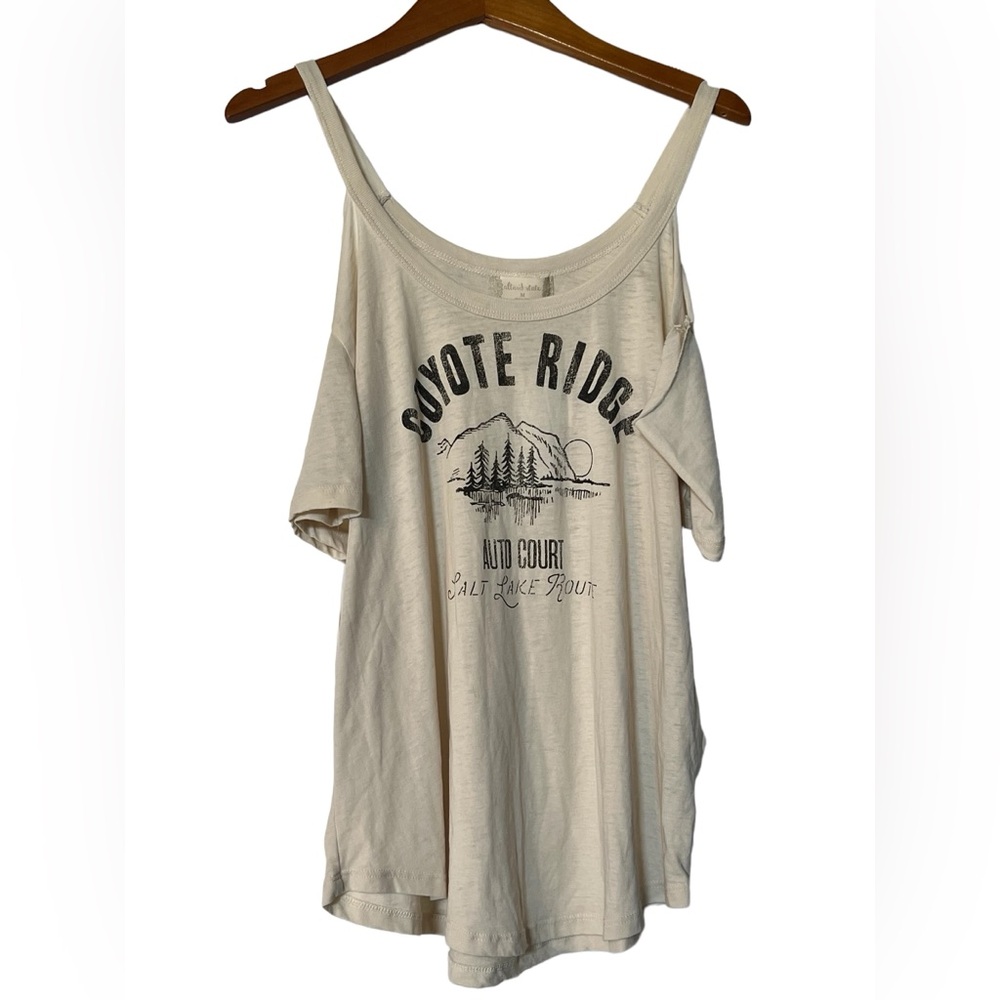 Altar ‘d State Cream Off the shoulder/ short sleeve shirt
